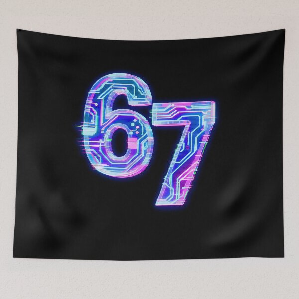 Item preview, 6 7 Viral Trend - Bold Urban Number Graphic designed and sold by WHITE FLAME PRINTS.