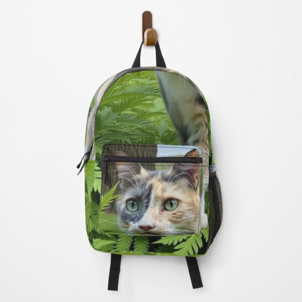 Item preview, Forest Explorer Cat – Indi in the Ferns designed and sold by TroyTheTerrific.