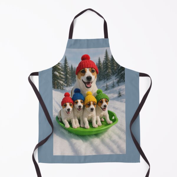 Item preview, Jack Russell Terrier Family Sledding designed and sold by Tridentulus.
