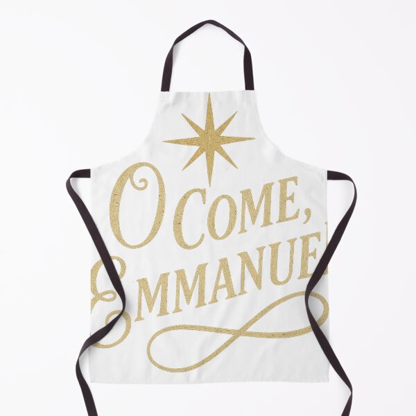 Item preview, “O Come, Emmanuel” – Gold Vintage Calligraphy With Star designed and sold by Tidal Arts.