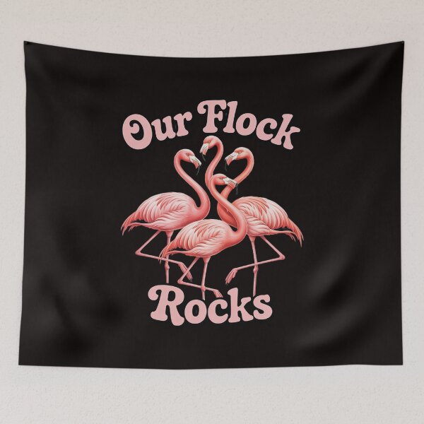 Item preview, Womens Our Flock Rocks Flamingo Matching Family Vacation Group designed and sold by MelSurf.