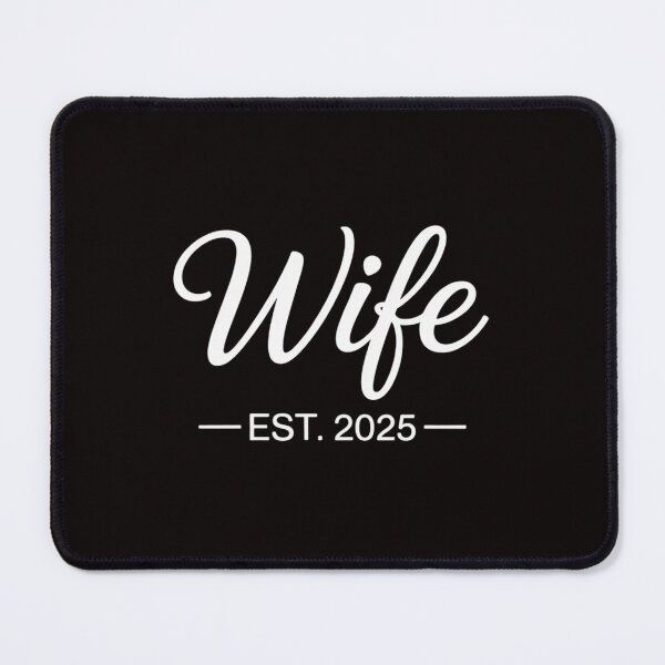 Item preview, Wife Est 2025 Just Married Honeymoon Wedding Couples designed and sold by MelSurf.