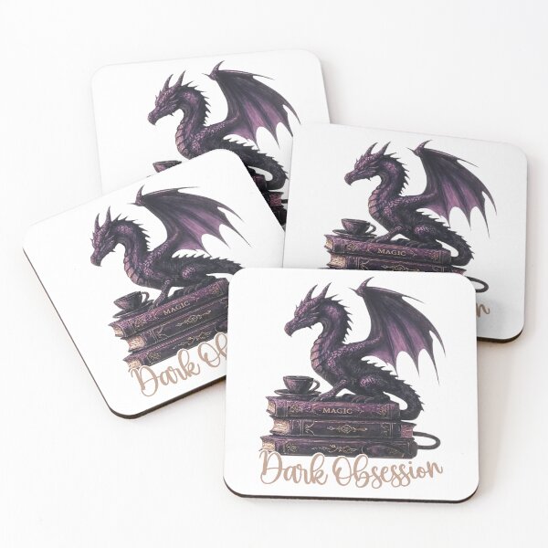 Item preview, Dark Romance Book Dragon Art designed and sold by CottonandQuill.
