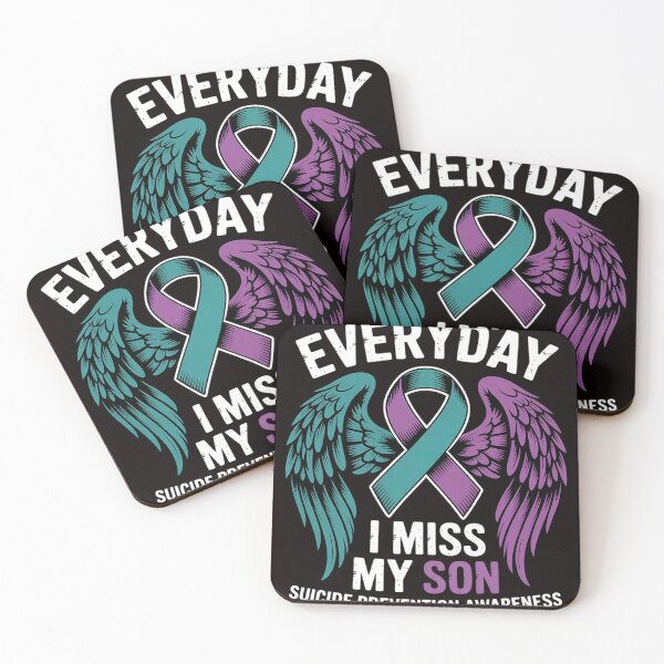Item preview, Wear Teal & Purple I Miss My Son Suicide Prevention designed and sold by MelSurf.