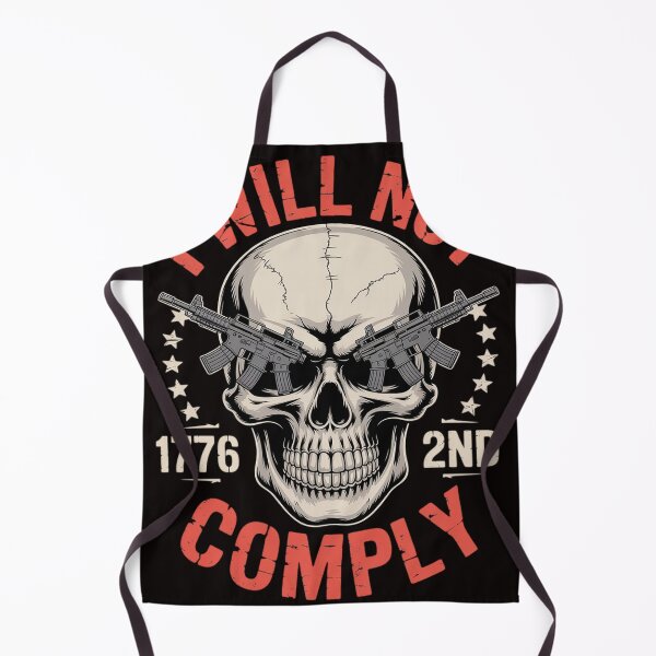 Item preview, We The People Will Not Comply AR15 Pro-Gun Rights 2A Skull designed and sold by MelSurf.