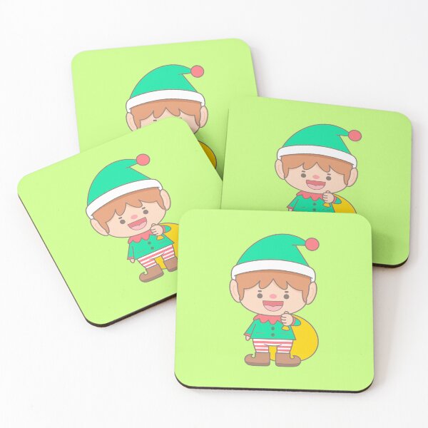 Item preview, little elf spirit carrying a giant sack of presents designed and sold by nuchz.