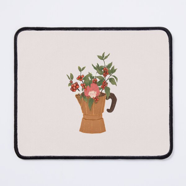 Item preview, Coffee Pot Botanical Pattern – Vintage Coffee Plant Illustration designed and sold by Dintheo.