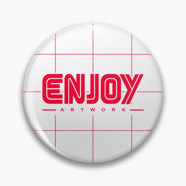 Item preview, Disfruta del logotipo de 16 bits - Cuadrícula (Rojo) designed and sold by Enjoy Artwork .
