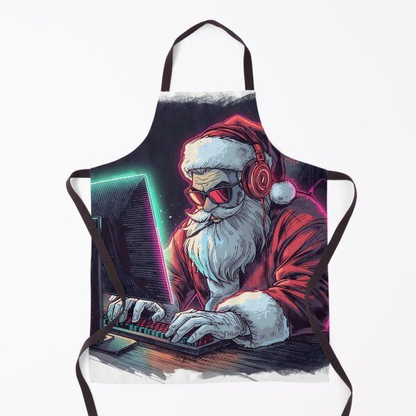Item preview, Gamer Santa RGB Glow | Christmas Gaming Illustration designed and sold by SoulenCify.