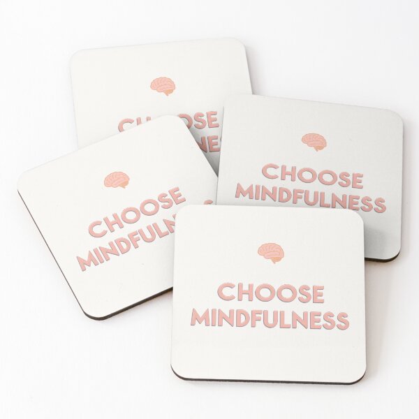 Item preview, Choose Mindfulness – Soft Pastel Mental Health Quote, Calm Life Aesthetic, Wellness Reminder, Mindful Living Typography Design designed and sold by PureBrain.