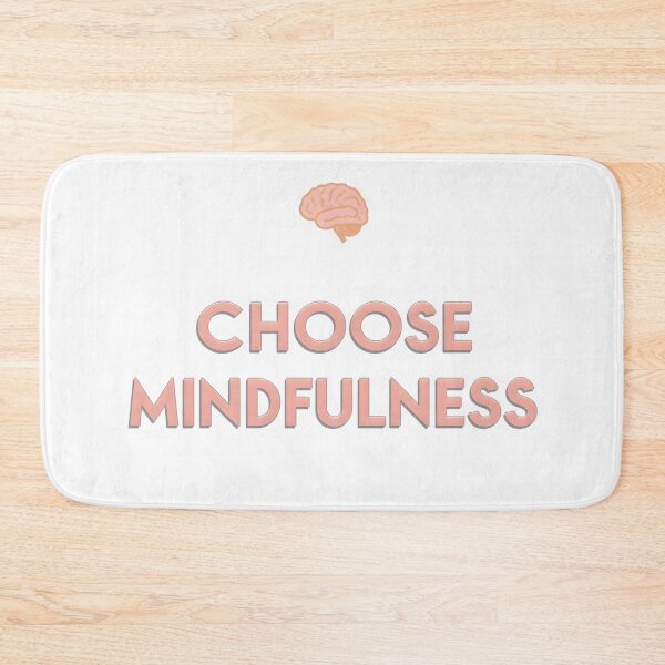 Item preview, Choose Mindfulness – Soft Pastel Mental Health Quote, Calm Life Aesthetic, Wellness Reminder, Mindful Living Typography Design designed and sold by PureBrain.
