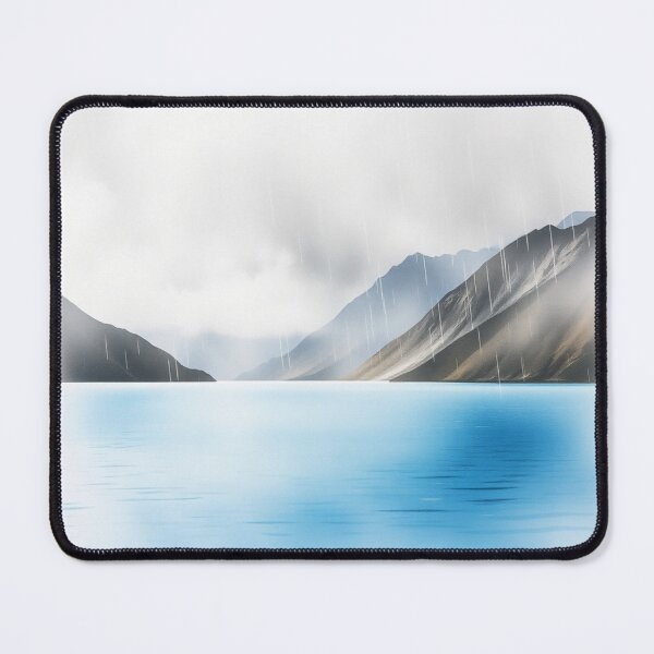 Item preview, Rain over Himalayan Lake - Ethereal Mountain Landscape designed and sold by EllDAV777.