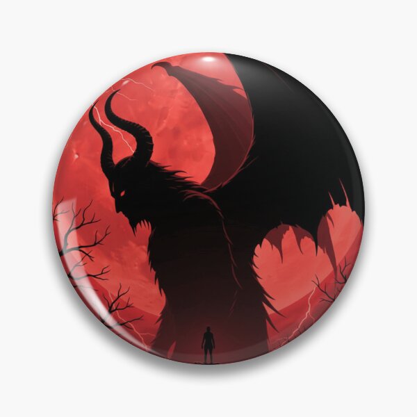 Item preview, Dark Fantasy Demon Silhouette Blood Moon Art designed and sold by kk shop.