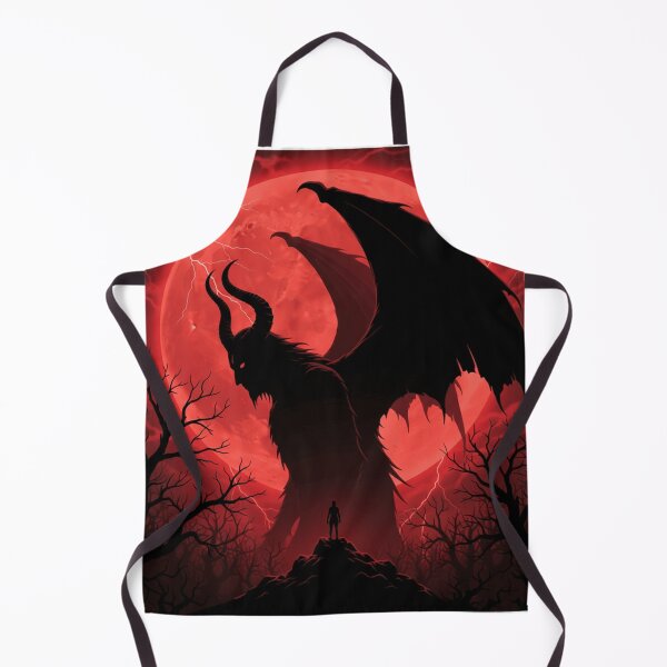 Item preview, Dark Fantasy Demon Silhouette Blood Moon Art designed and sold by kk shop.