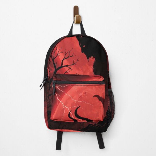 Item preview, Dark Fantasy Demon Silhouette Blood Moon Art designed and sold by kk shop.