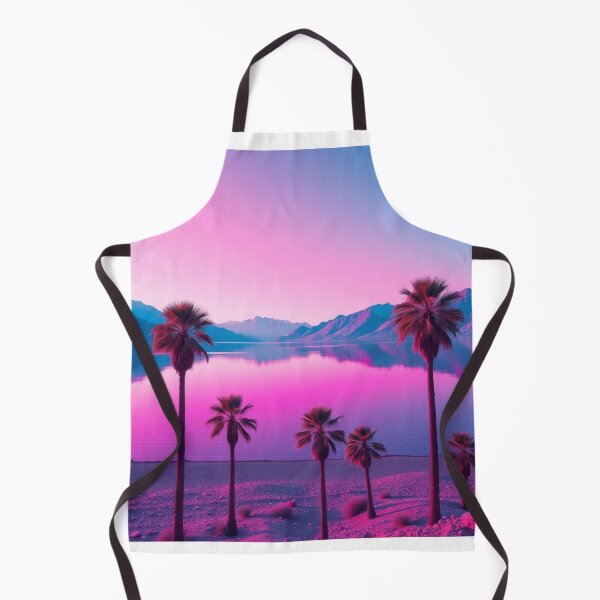 Item preview, Vaporwave Palm Trees Sunset Aesthetic Retro 80s Art designed and sold by EllDAV777.