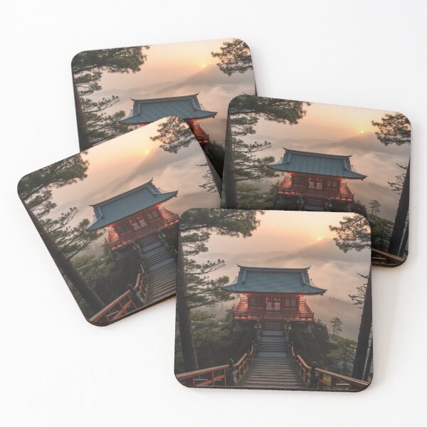 Item preview, Dawn Temple in the Mountain Mist designed and sold by Element Horizon Studio.
