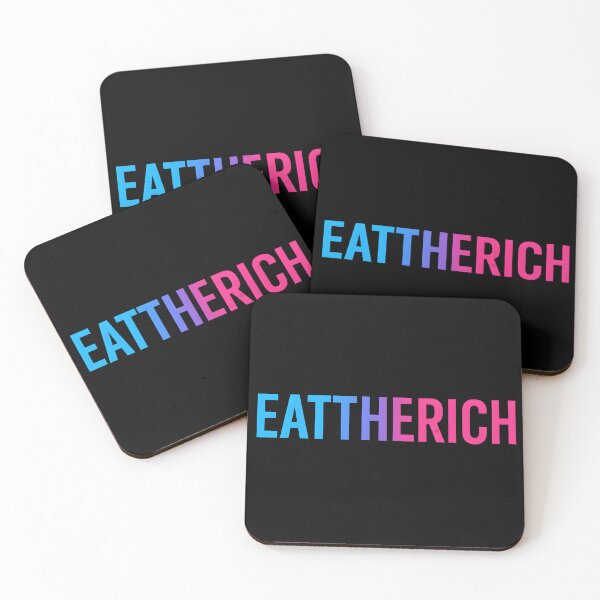 Item preview, EATTHERICH – Cyberpunk Glitch Gradient Text Design (ClaraPetraThalia Collection) designed and sold by Clarapetra.