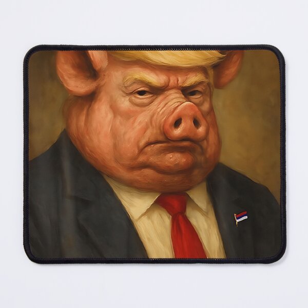 Item preview, Quiet Piggy Snarky Political Pig Joke Design designed and sold by AsiaStokes.