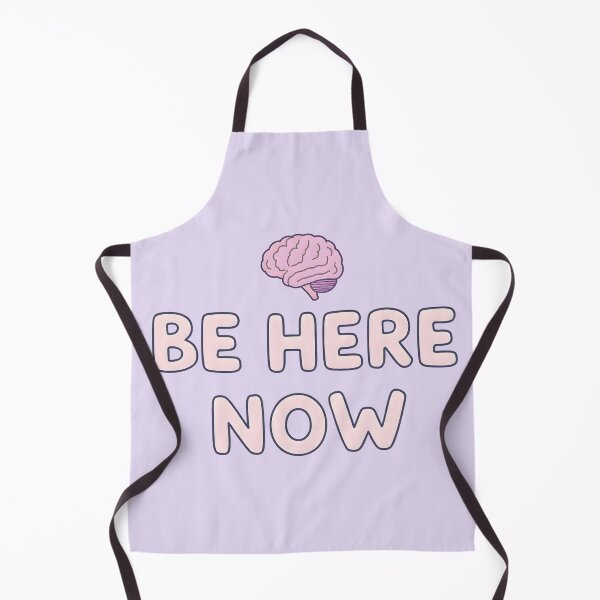 Item preview, “Be Here Now” Quote – Mindfulness Brain, Pastel Mental Health Motivational Design designed and sold by PureBrain.