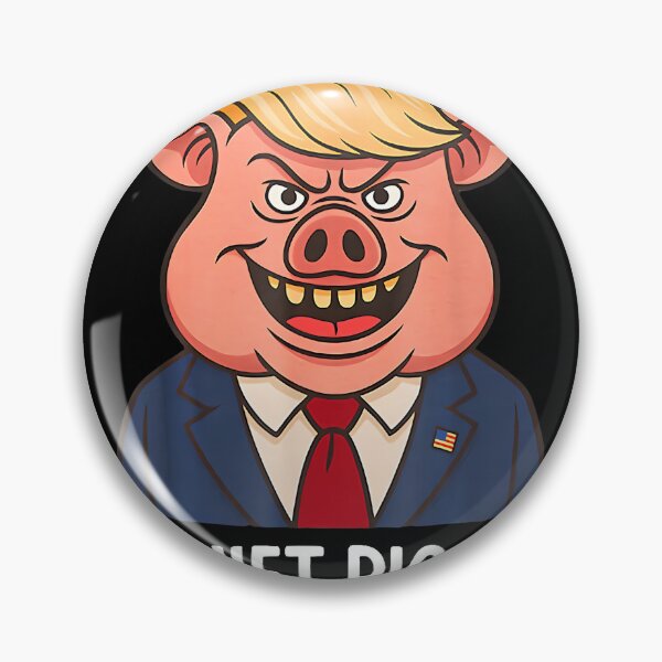 Item preview, Quiet Piggy Snarky Political Pig Joke Design designed and sold by AsiaStokes.