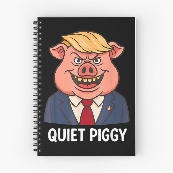 Item preview, Quiet Piggy Snarky Political Pig Joke Design designed and sold by AsiaStokes.