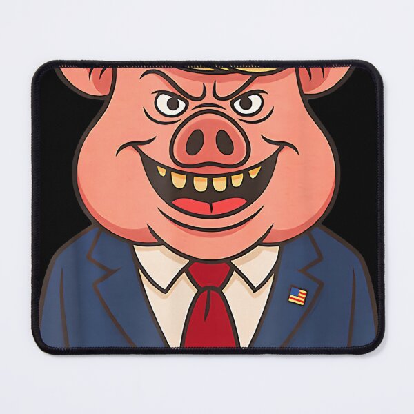 Item preview, Quiet Piggy Snarky Political Pig Joke Design designed and sold by AsiaStokes.
