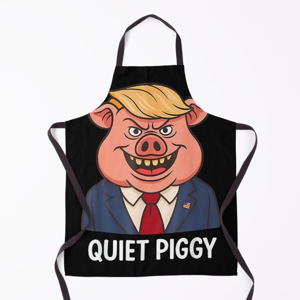 Item preview, Quiet Piggy Snarky Political Pig Joke Design designed and sold by AsiaStokes.