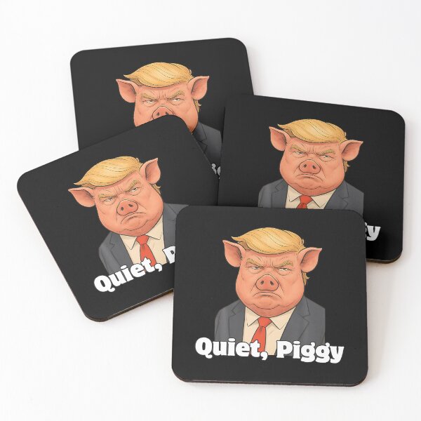 Item preview, Quiet Piggy Snarky Political Pig Joke Design Quiet Piggy designed and sold by AsiaStokes.