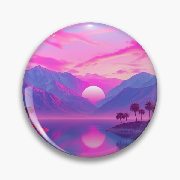 Item preview, Vaporwave Statue Sunset | Aesthetic Retro Landscape Art designed and sold by EllDAV777.