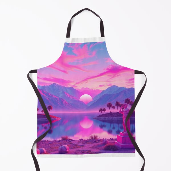 Item preview, Vaporwave Statue Sunset | Aesthetic Retro Landscape Art designed and sold by EllDAV777.