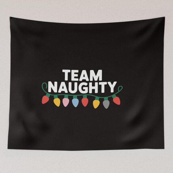 Item preview, Team Naughty Nice Holiday Christmas Santa designed and sold by RatCurry.