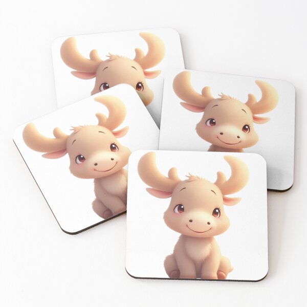 Item preview, Cute moose designed and sold by MeeNoiCollection.