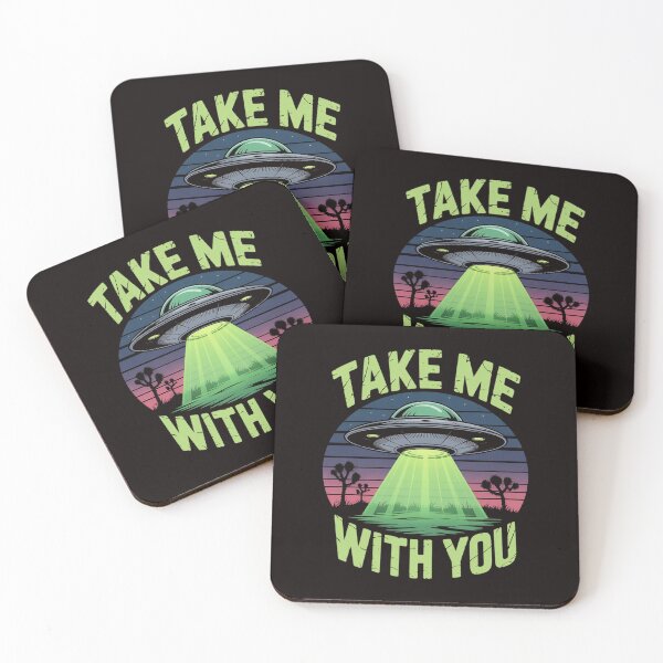 Item preview, Take Me With You UFO Flying Object Gift Alien Stuff designed and sold by RatCurry.