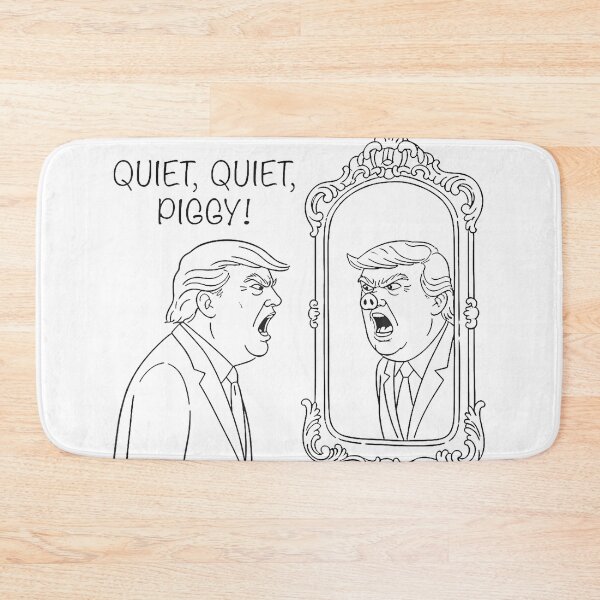 Item preview, Quiet Piggy Snarky Political Pig Joke Design designed and sold by AsiaStokes.