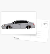 Subaru Legacy GT - 2 Postcards