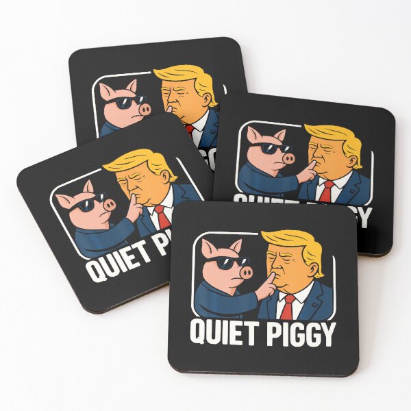 Item preview, Funny Sarcastic political Quiet Piggy Tee Quiet Piggy designed and sold by AsiaStokes.