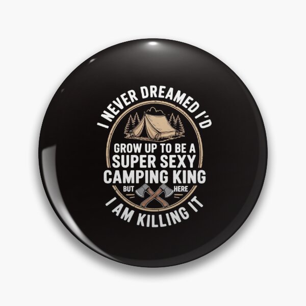 Artikelvorschau, Super Camping King Camp Camper Dad Men Husband entworfen und verkauft von RatCurry.