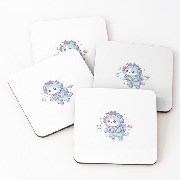 Item preview, Cute Astronaut Cat Floating in Space designed and sold by Peel & Purpose.