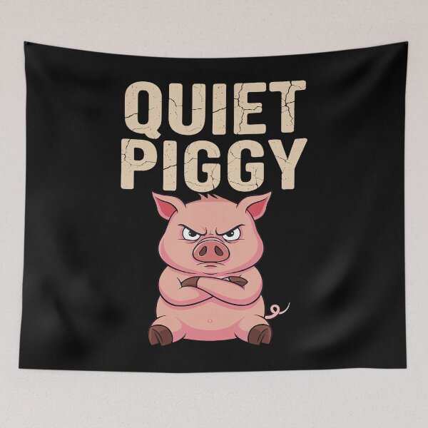 Item preview, Funny Quiet Piggy Shirt Quiet Piggy designed and sold by AsiaStokes.