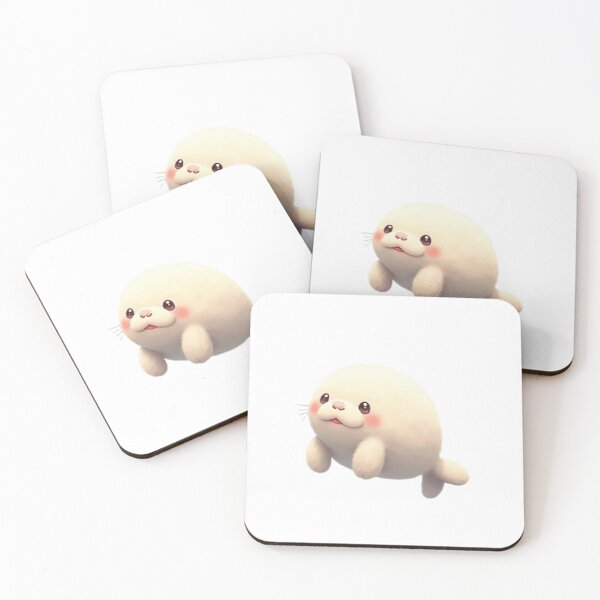 Item preview, Fluffy baby seal designed and sold by MeeNoiCollection.