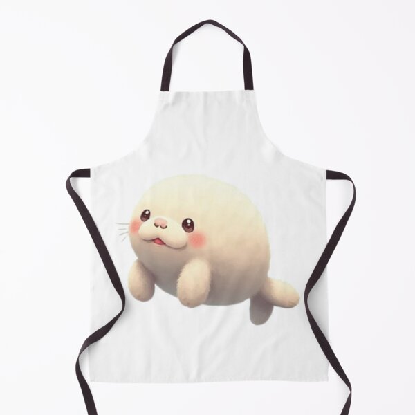 Item preview, Fluffy baby seal designed and sold by MeeNoiCollection.