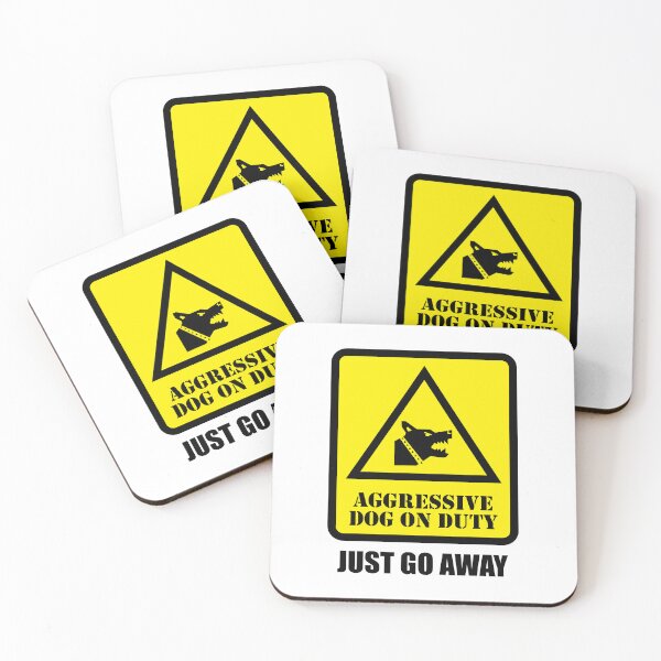 Item preview, Aggressive Dog on Duty - Just Go Away designed and sold by Moment of Mood by Surayos .