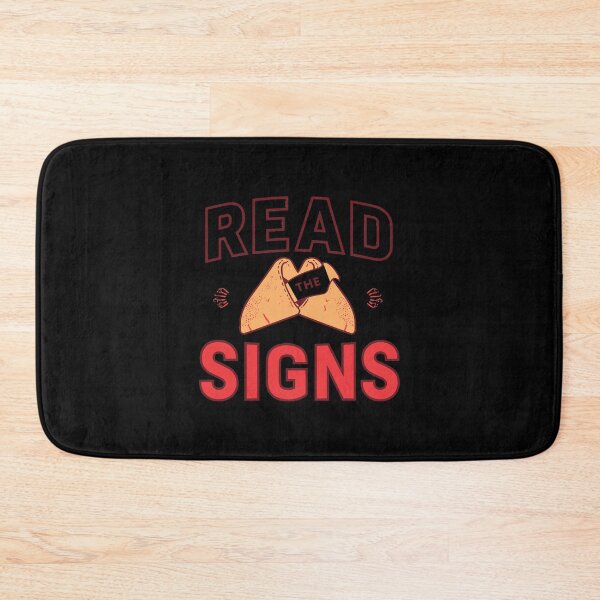 Item preview, Read the signs fortune cookie art graphic, encouraging messages and optimistic concepts, good vibes and positivity designed and sold by DigitalGraphic1.