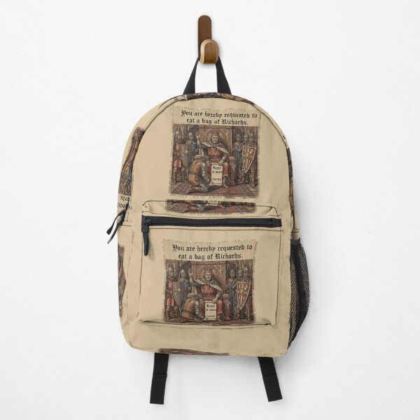 Item preview, Medieval Tapestry Humor - Eat A Bag Of Richards - Funny Old English Scroll Message to King designed and sold by The1StyleShop.