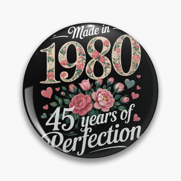 Item preview, 45 Year Old Made In 1980 Floral 45th Birthday Women  designed and sold by THagBlue.