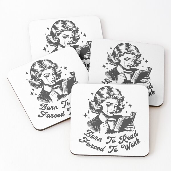Item preview, Born To Read Forced To Work Pages Over Paychecks For Book Lovers Black And White Bookish designed and sold by lsrael-velasque.
