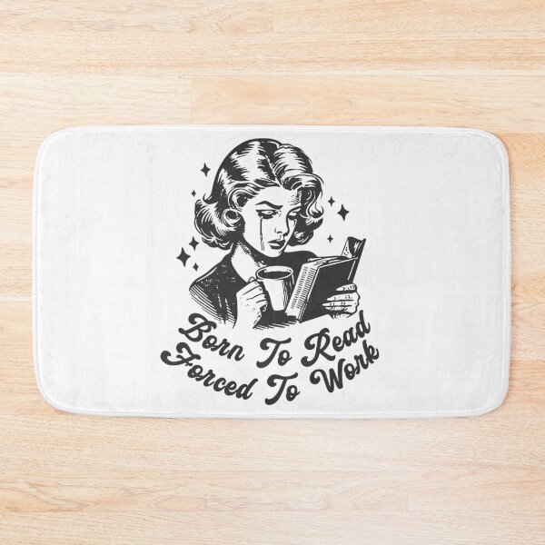 Item preview, Born To Read Forced To Work Pages Over Paychecks For Book Lovers Black And White Bookish designed and sold by lsrael-velasque.