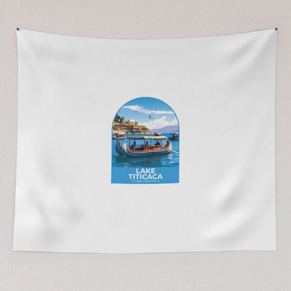 Item preview,  Lake Titicaca Peru Bolivia Travel Sticker designed and sold by TulipaGraphics.