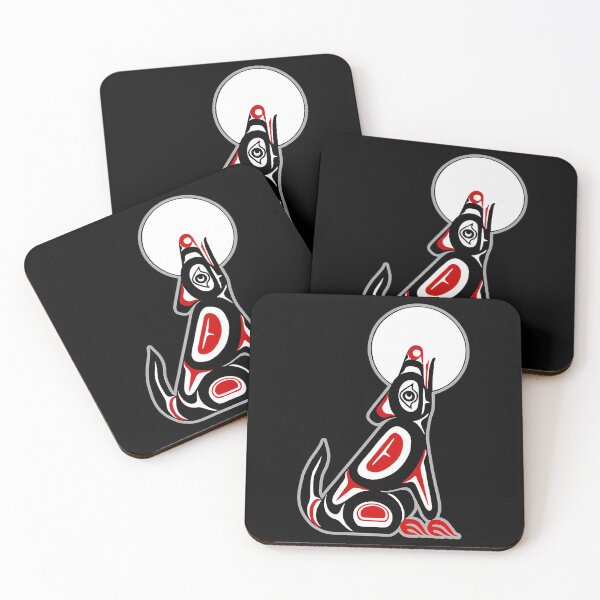 Item preview, Haida Wolf Howling At The Moon designed and sold by ridhi-glennon.